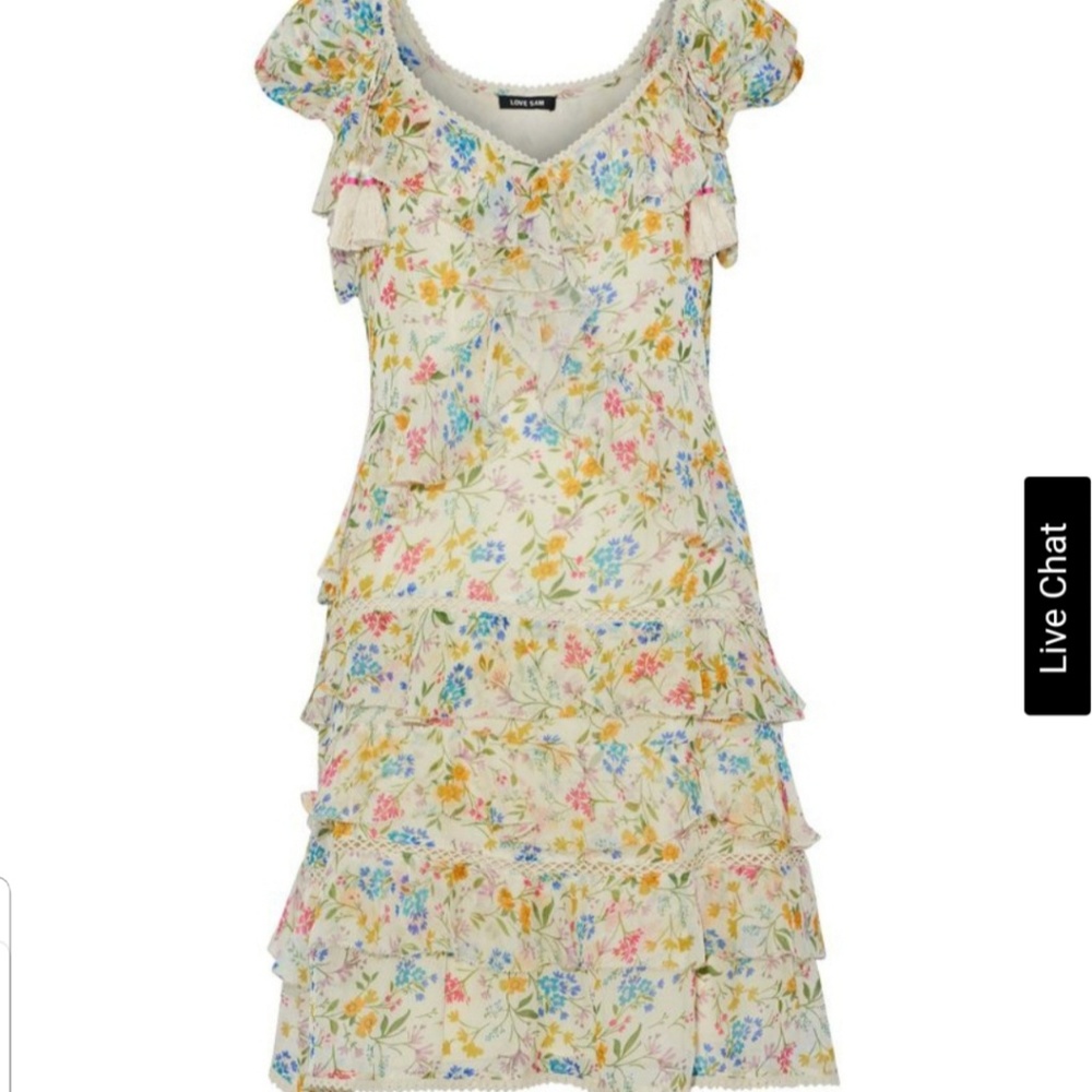 Love Sam Tiered Floral Georgette dress NEW,